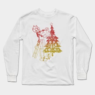 VINTAGE RETRO STYLE - Reddy Kilowatt CHRISTMAS DAY Long Sleeve T-Shirt